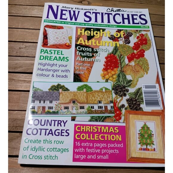Mary Hickmott's New Stitches Counted Cross Stitch 90 Autumn Berries Cottage - Picture 1 of 10